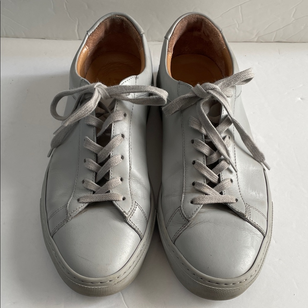 Koio Gray Leather Sneakers Size 40